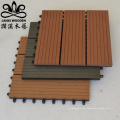 Wood plastic composite floor tiles WPC DIY outdoor solid tile interlock pavement interlocking co-extrusion anti slip floor tile